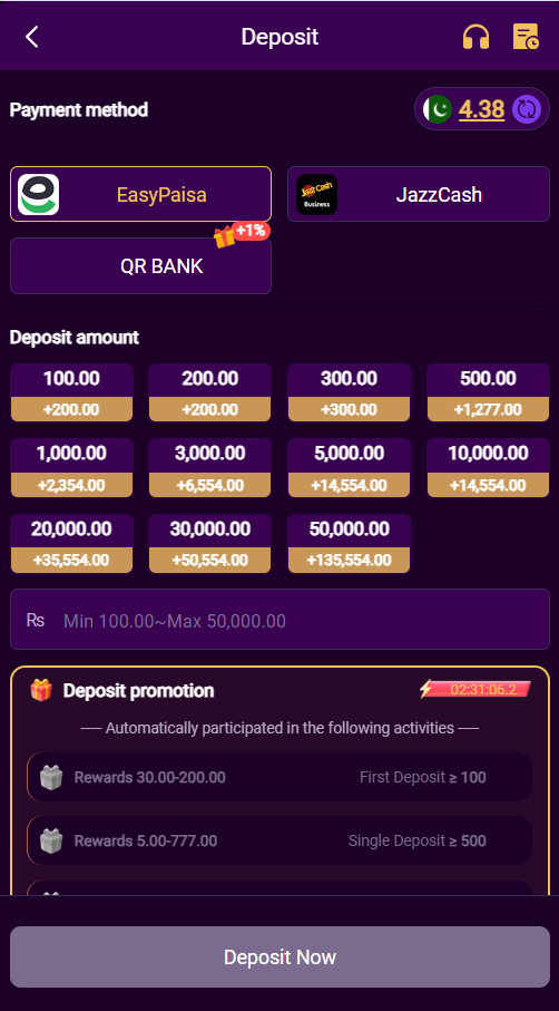 777QR Deposit