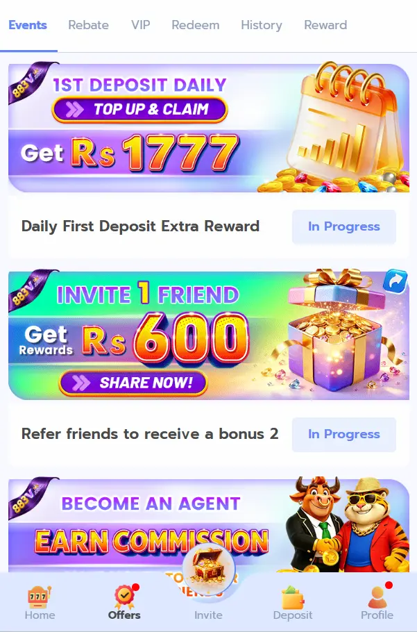 883v game bonus