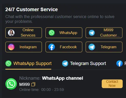 M999 Customer Support
