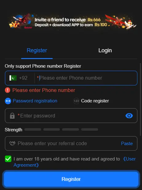 688win register screen