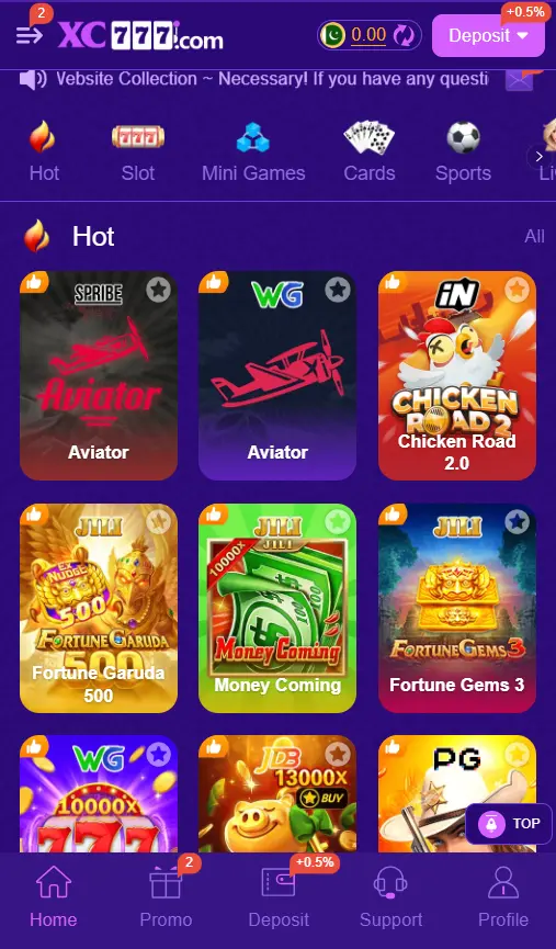 81CC Game APK Download Home screen 