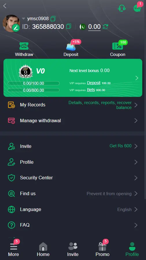 Z777 Game account centre