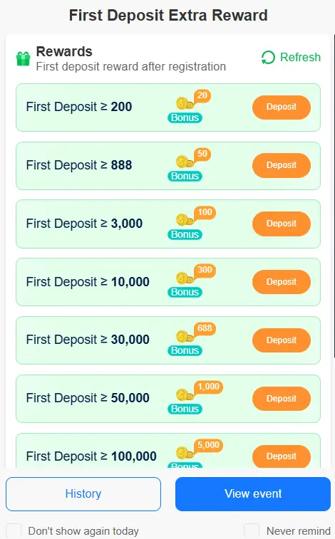 R988 Game APK Deposit Bonuses