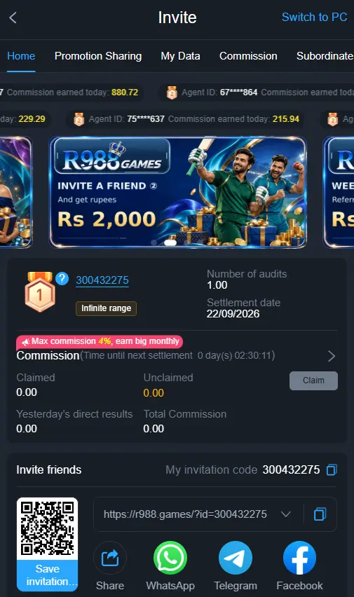 R988 APK Bonuses
